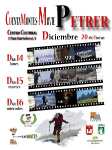  14, 15,16 de diciembre, 2015 Premio del Público Cuentamontes Movie en Petrer