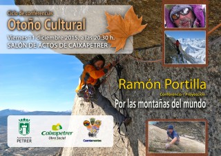 Conferencia del alpinista Ramón Portilla En el Otoño Cultural de Petrer